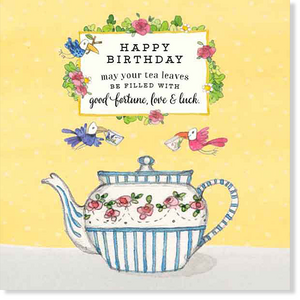 Twigseeds Greeting Card - Happy Birthday - Tea leaves