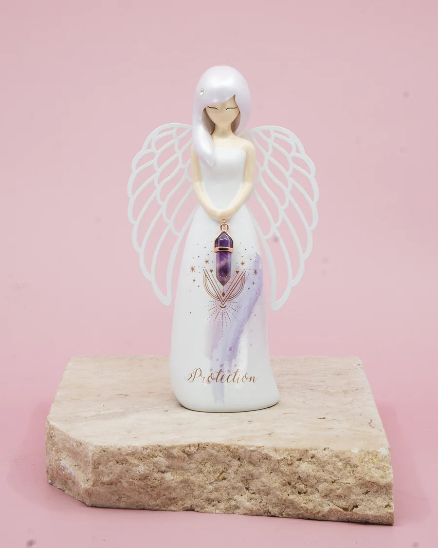 'Protection' Amethyst Crystal | Angel Figurine *SALE