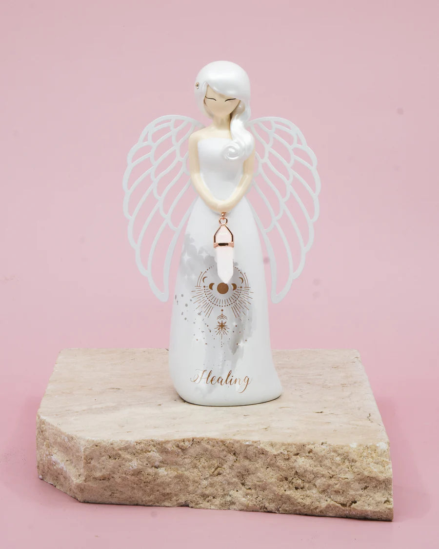 'Healing' Clear Ouartz Crystal | Angel Figurine *SALE